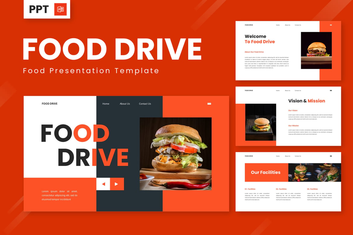 Template Powerpoint Makanan - Solusi Presentasi Kreatif Anda