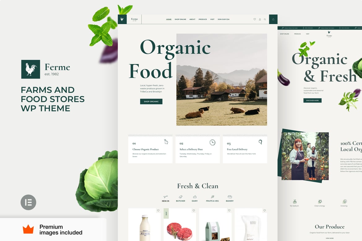 Tema WordPress Ferme untuk Toko Makanan dan Pertanian