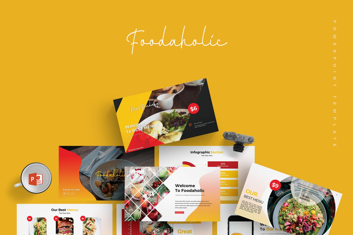 Foodaholic - Template PowerPoint Menarik untuk Semua Kebutuhan