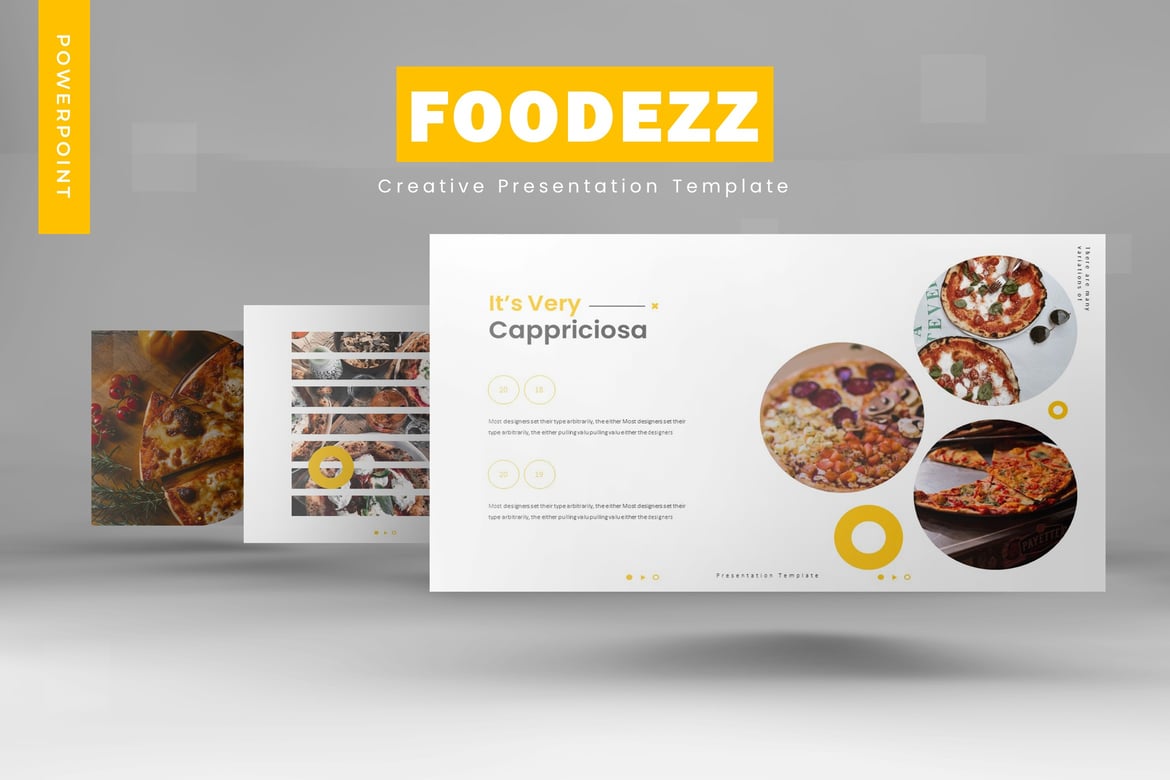 Foodezz - Template PowerPoint Kreatif untuk Presentasi Menarik