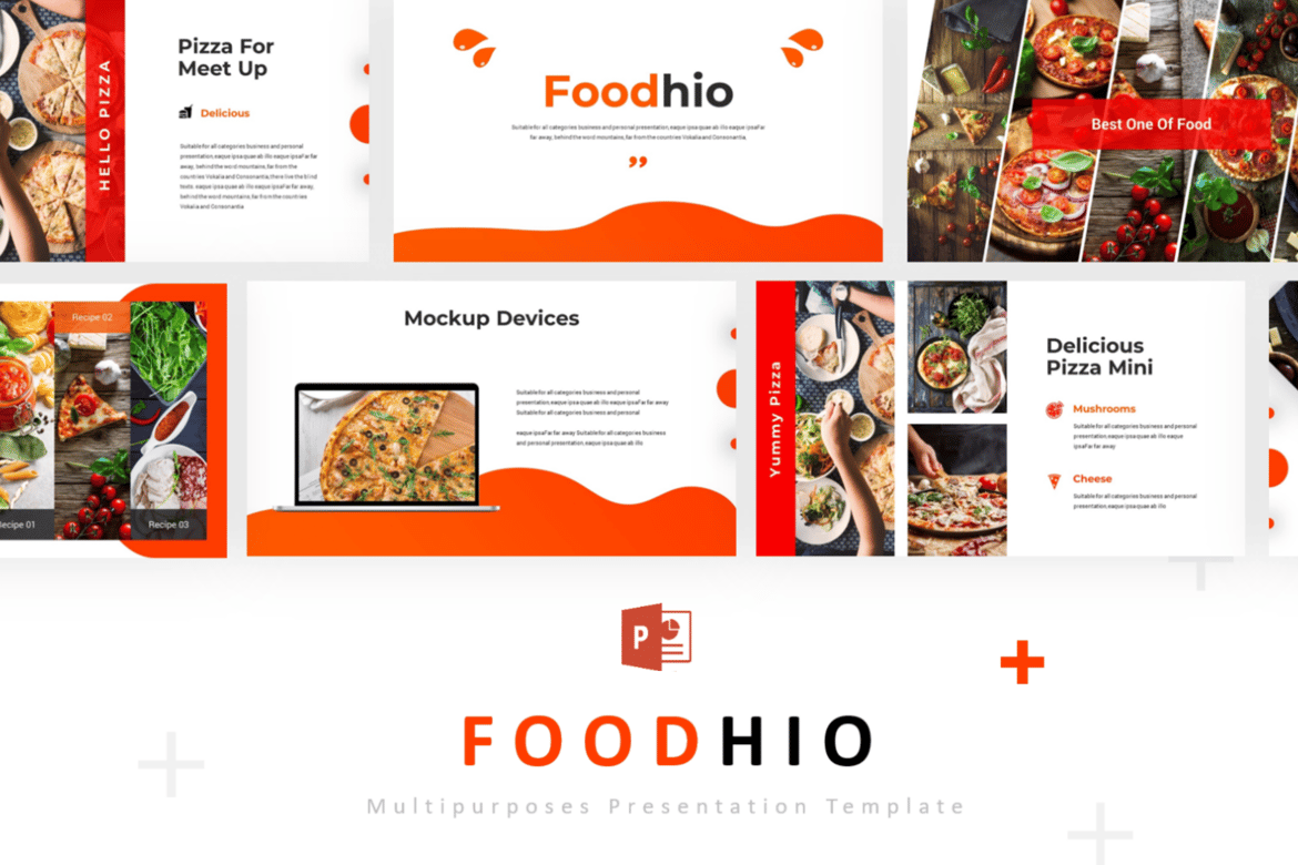 Foodhio - Template Presentasi PowerPoint yang Menarik