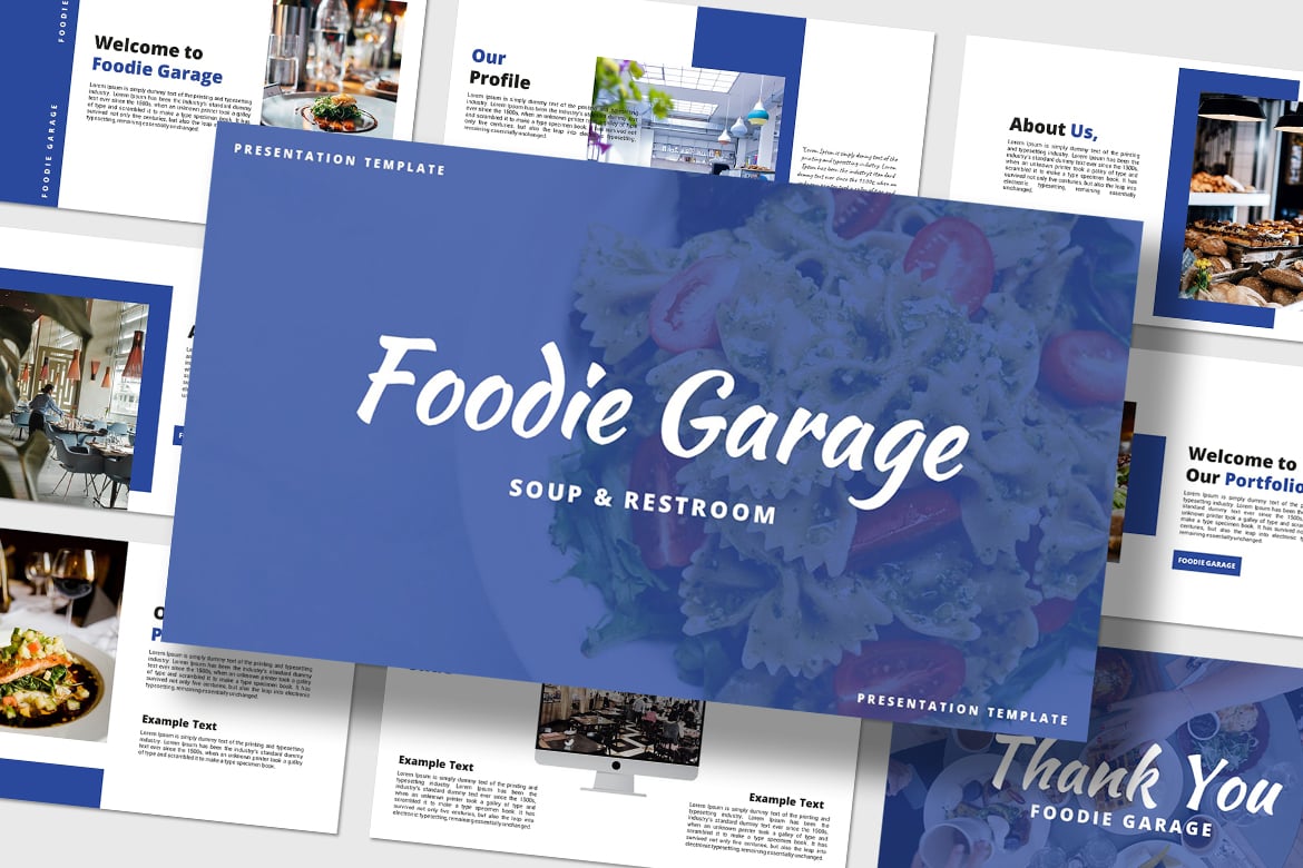 Template Presentasi PowerPoint Foodie yang Menarik dan Kreatif