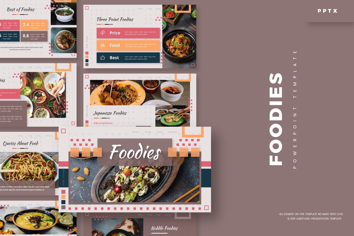 Template Powerpoint Foodies - Solusi Presentasi Menarik