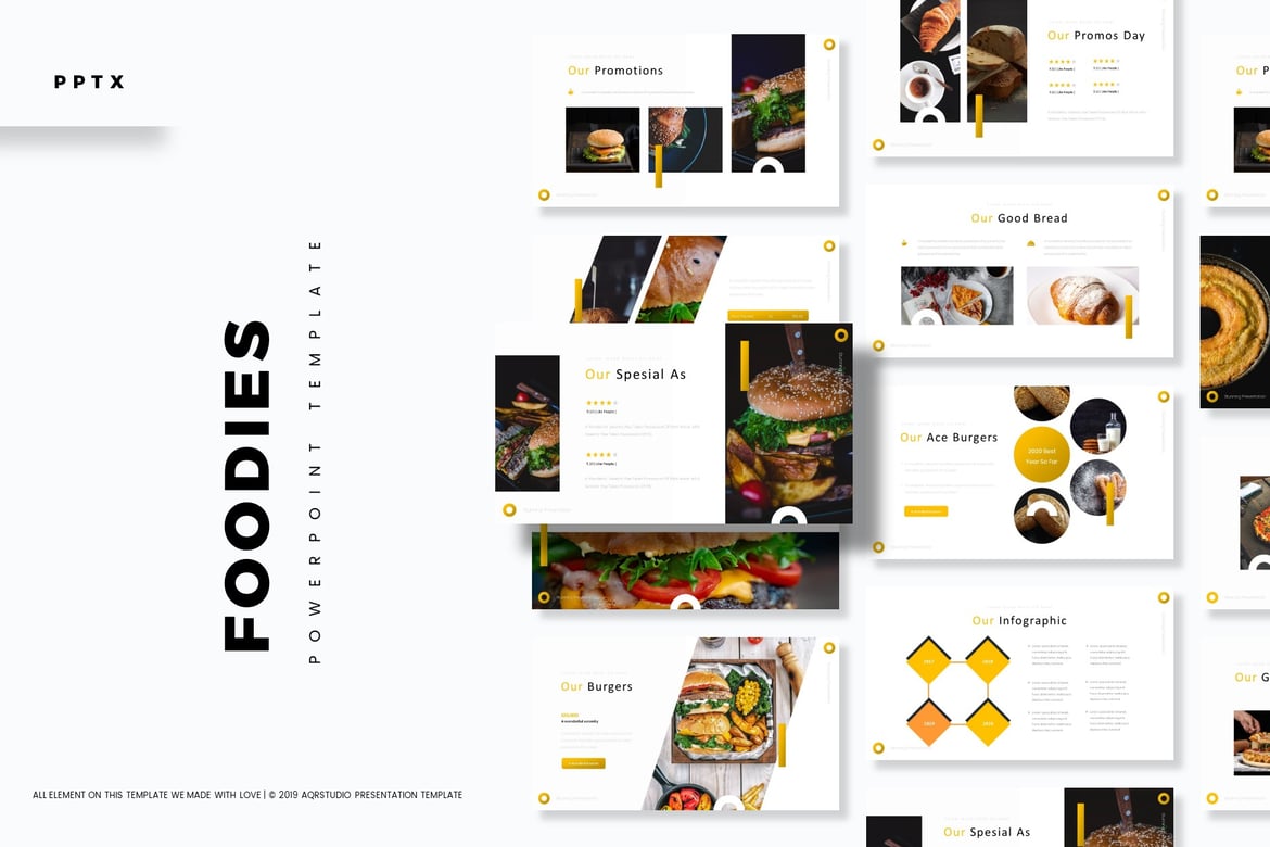 Template Powerpoint Foodies - Solusi Presentasi Kreatif