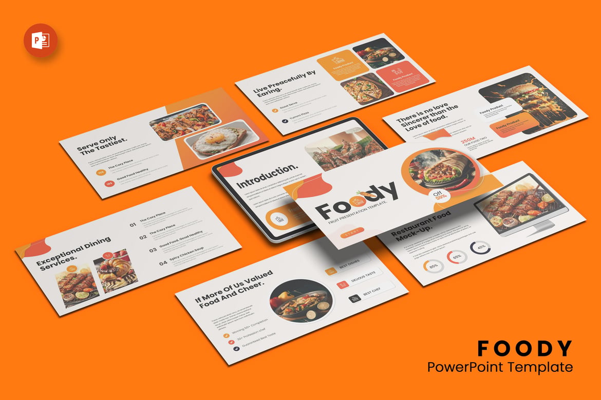 Template PowerPoint Foody - Presentasi Profesional dan Menarik