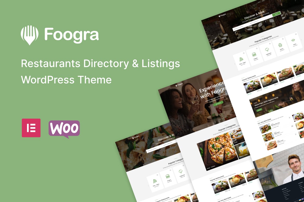 Foogra - Tema WordPress Direktori Restoran yang Menarik