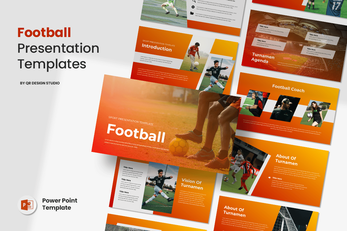 Template Presentasi PowerPoint Sepak Bola yang Menarik