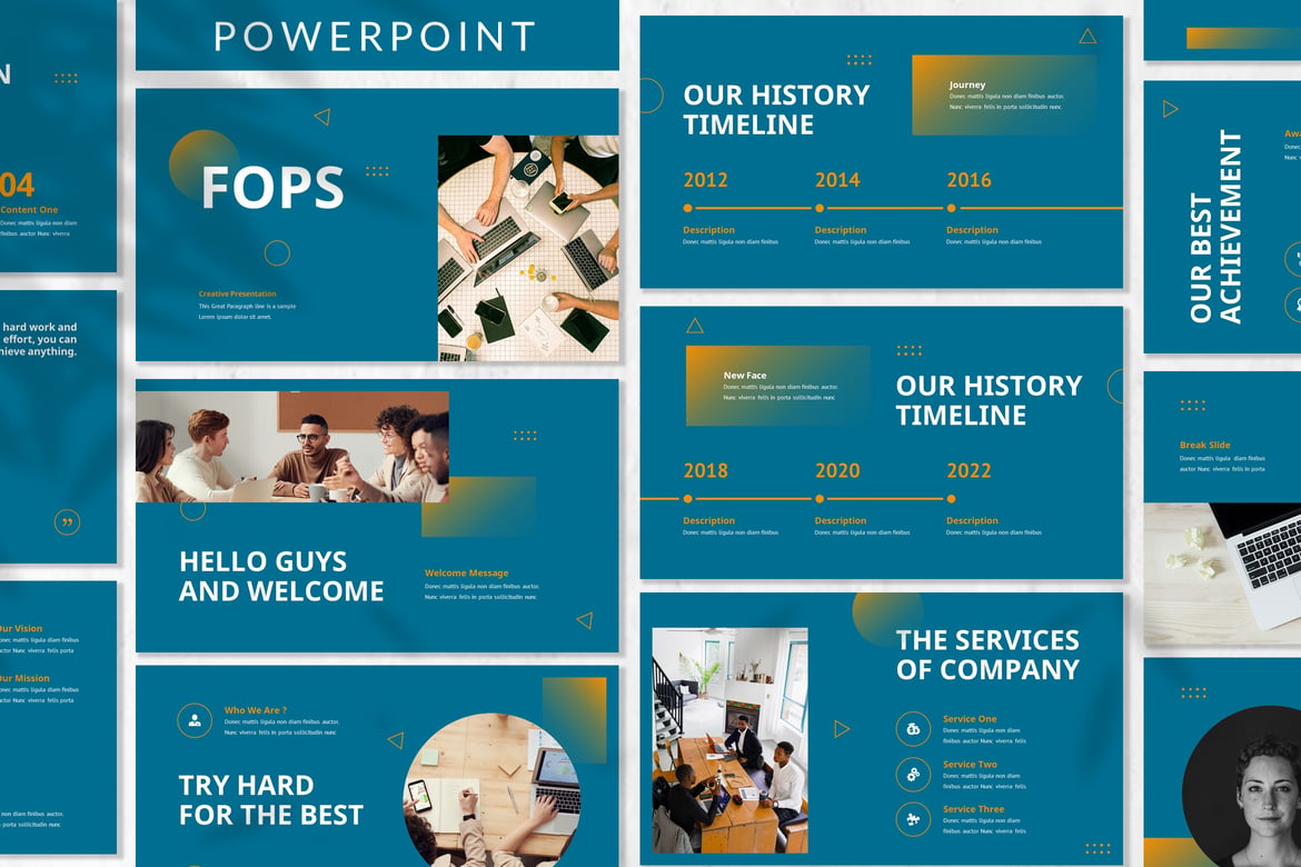 Template PowerPoint Fops - Solusi Presentasi Bisnis yang Menarik
