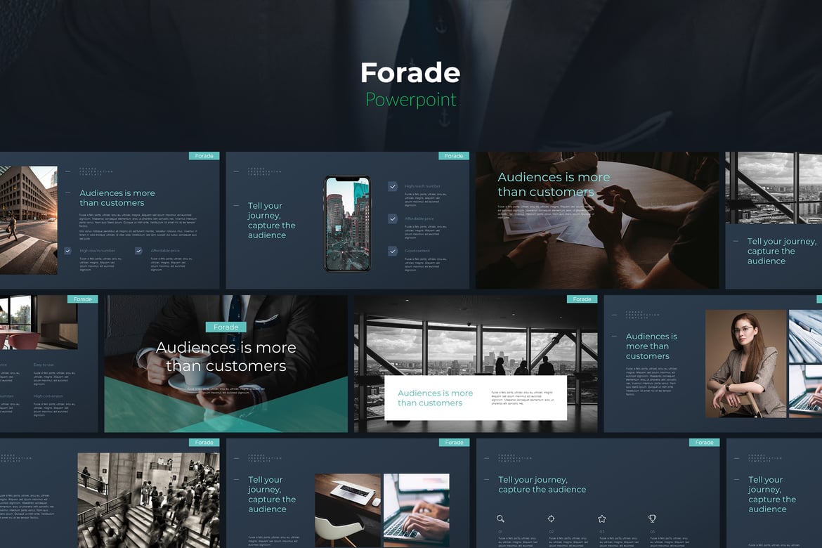 Template Powerpoint Bisnis Forade - Solusi Presentasi Profesional Anda