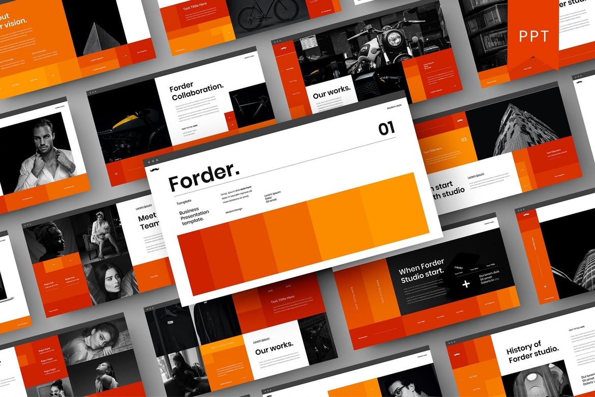 Forder – Template PowerPoint Bisnis yang Menarik