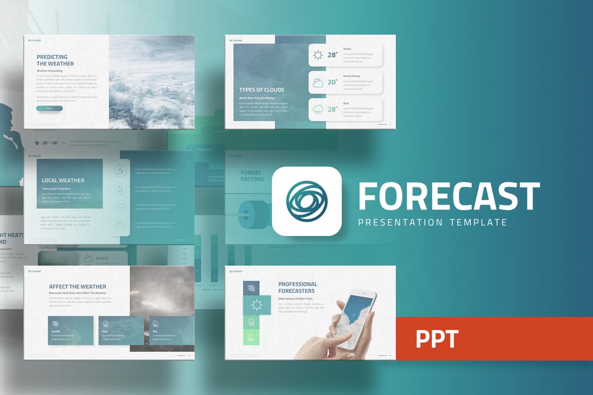 Template Powerpoint Forecast - Presentasi Profesional dan Menarik