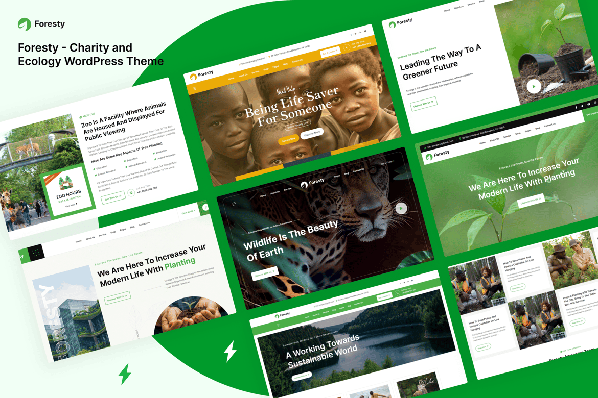 Foresty - Tema WordPress Ramah Lingkungan untuk Amal dan Ekologi