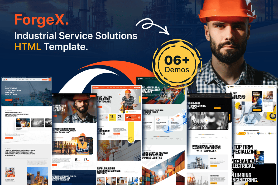 Forgex - Template Website Modern untuk Industri dan Pabrik