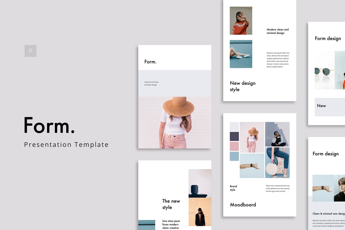 FORM - Template Presentasi Powerpoint Vertikal yang Stylish dan Sederhana