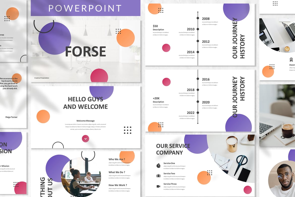 Forse - Template Powerpoint Bisnis Modern dan Profesional