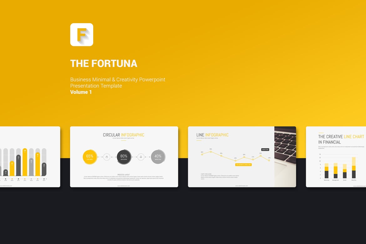 Template Presentasi FORTUNA yang Minimalis dan Kreatif (PowerPoint)