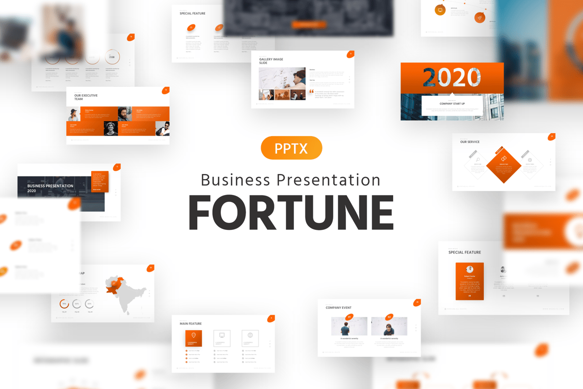 Template Powerpoint Bisnis Fortune yang Menarik dan Profesional