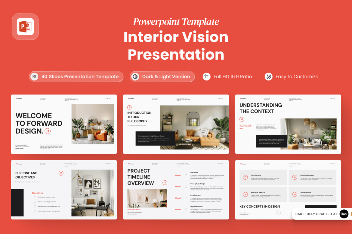 Template PowerPoint Furniture dan Interior Modern - Forward