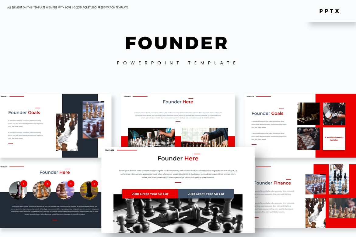 Template Powerpoint Founder - Solusi Presentasi Profesional dan Menarik