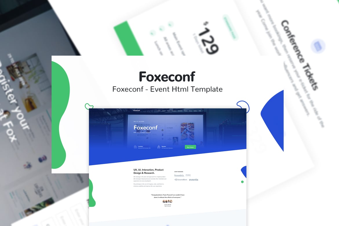 Foxeconf - Template Website untuk Event dan Seminar