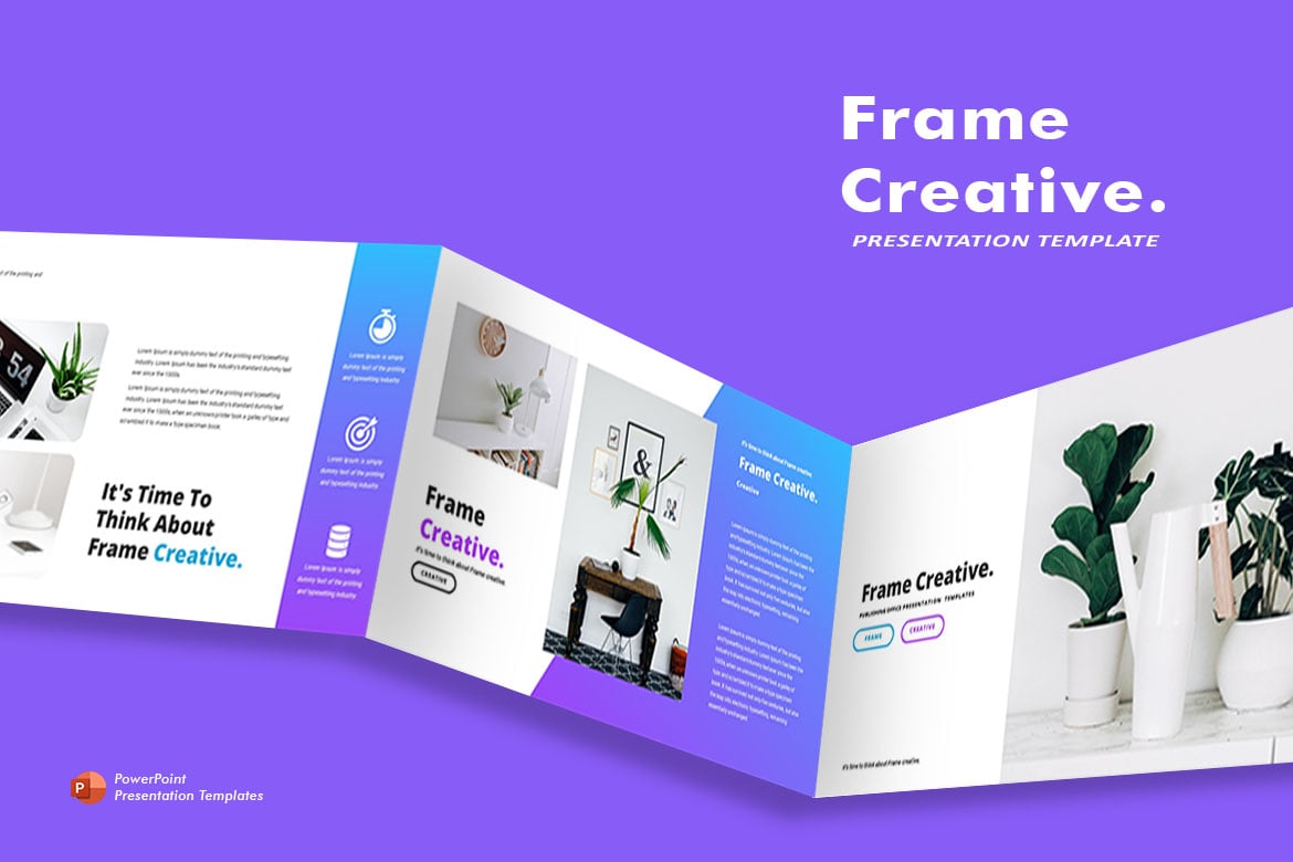 Template PowerPoint Kreatif - Frame Creative yang Siap Pakai