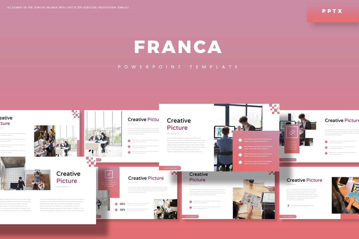 Franca - Template Presentasi PowerPoint Menarik dan Serbaguna