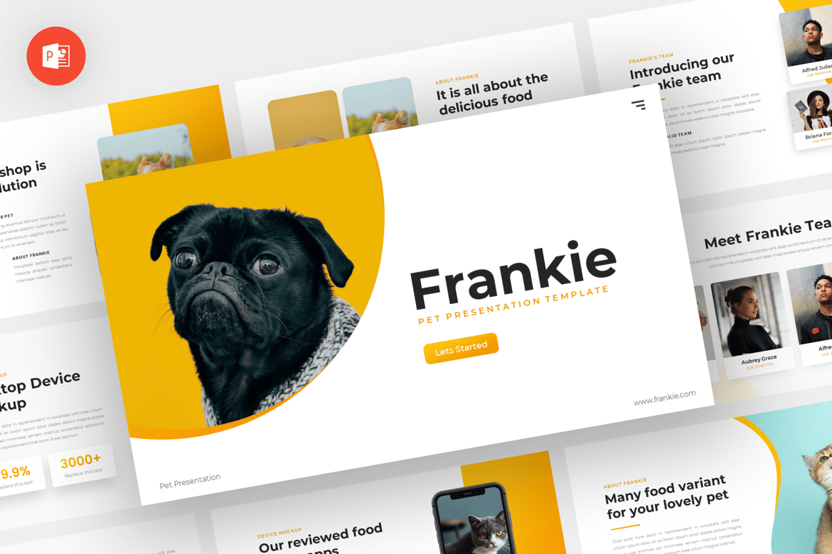 Frankie - Template Presentasi PowerPoint untuk Pecinta Hewan