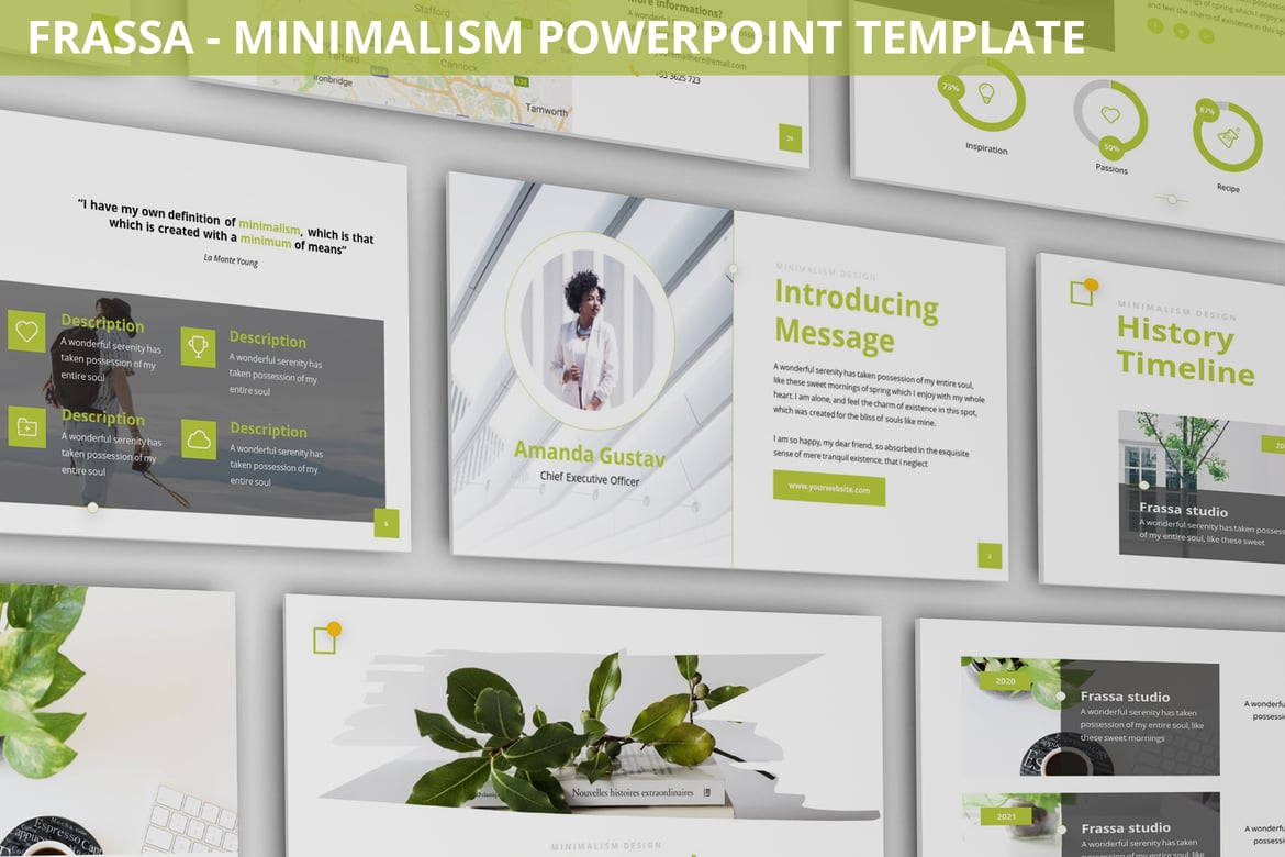 Frassa - Template Powerpoint Minimalis yang Elegan