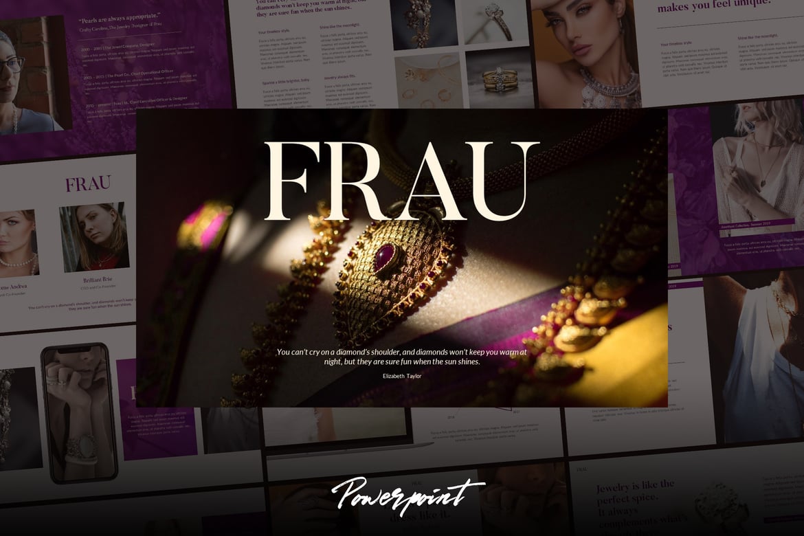 Template Powerpoint Fashion Bisnis untuk Presentasi Profesional