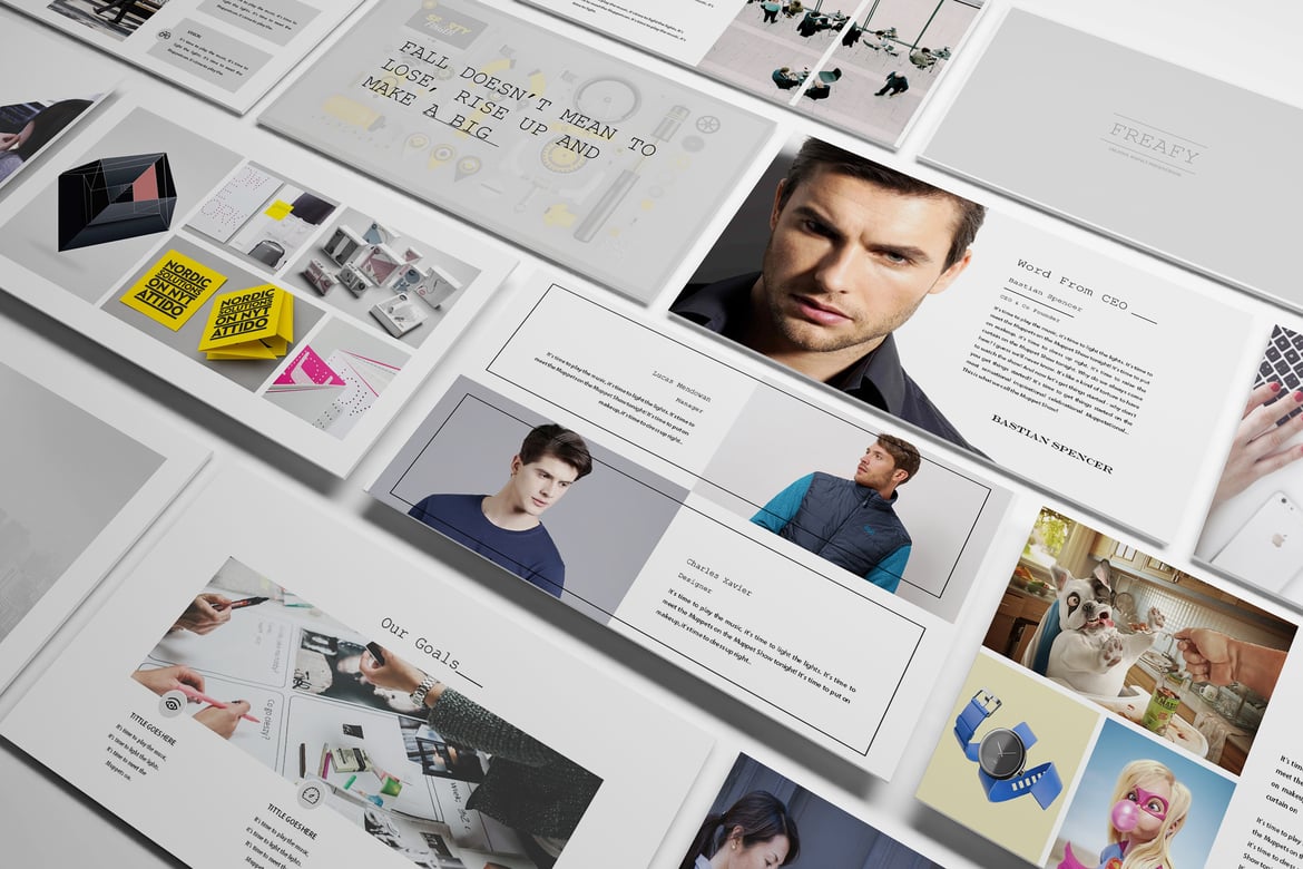 Freafy - Template Powerpoint Kreatif untuk Presentasi Menarik