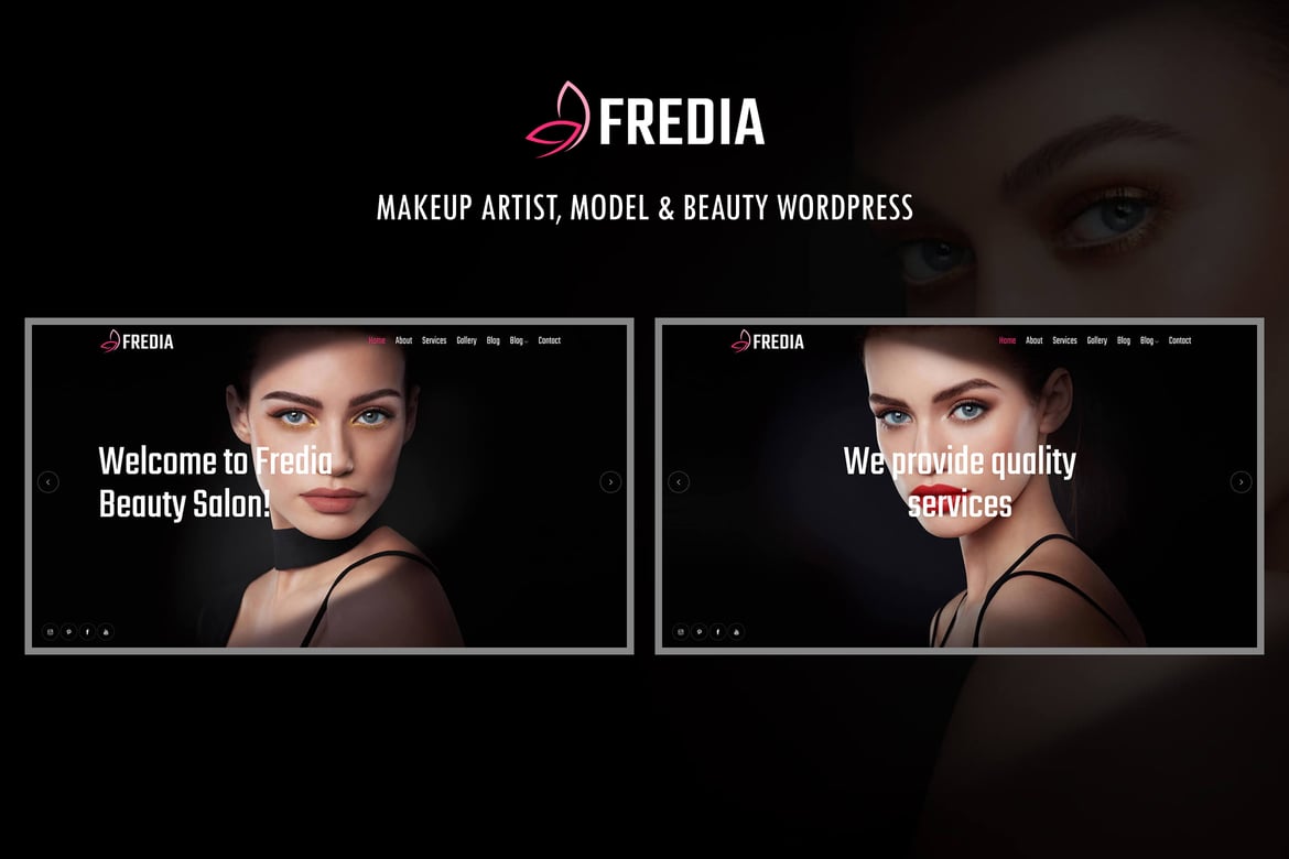 Fredia - Tema WordPress untuk Makeup Artist yang Modern dan Responsif