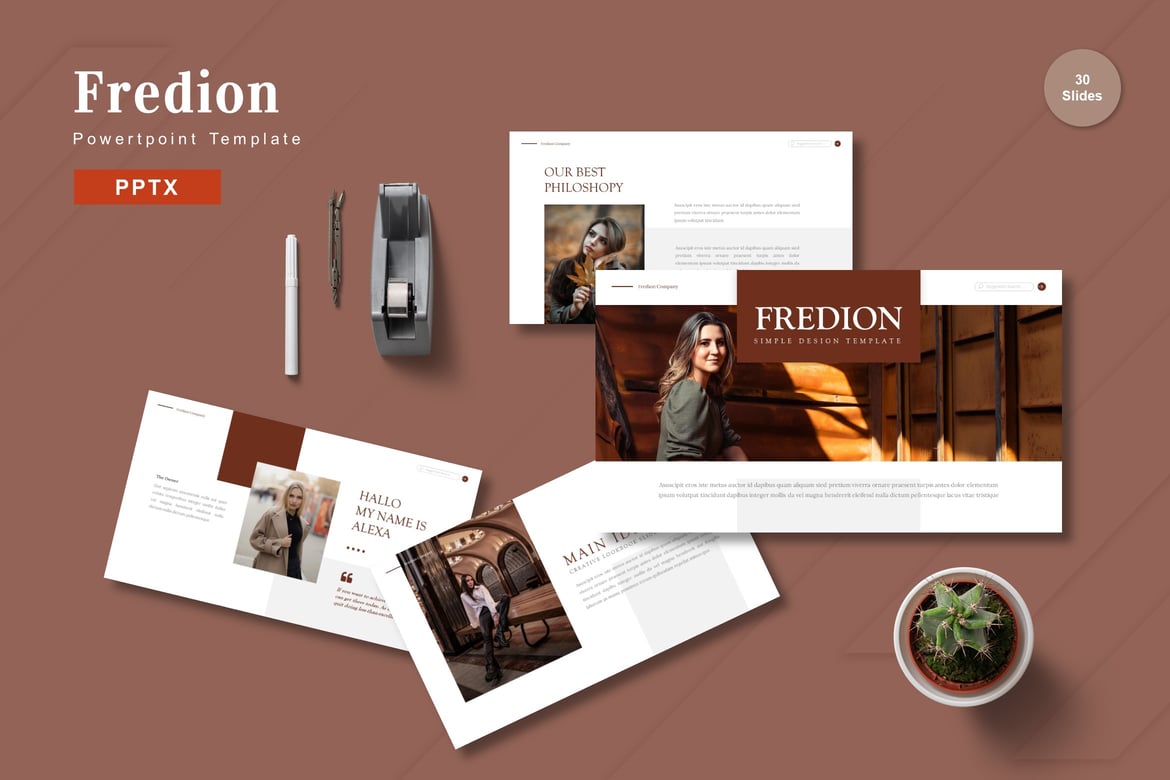 Template PowerPoint Fredion - Solusi Presentasi Menarik dan Profesional