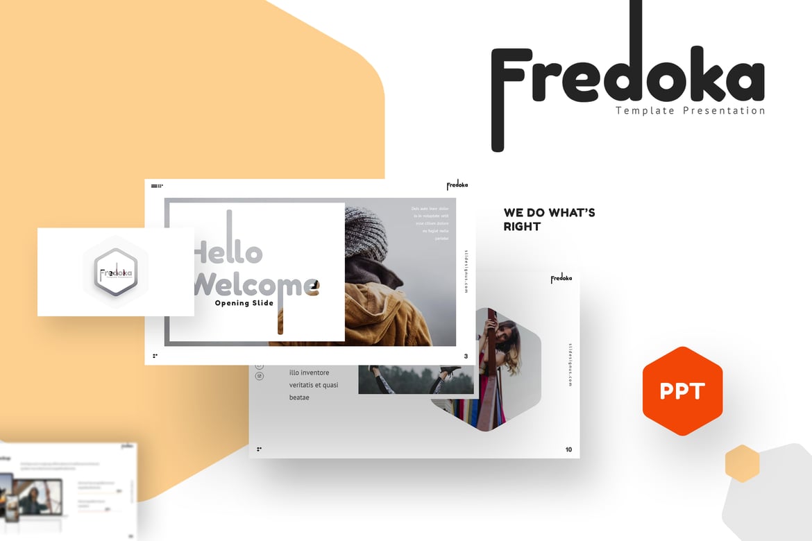 Template PowerPoint Fredoka - Solusi Presentasi Multifungsi yang Elegan