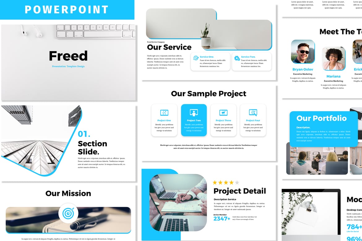 Freed - Template Powerpoint Profesional untuk Presentasi Anda