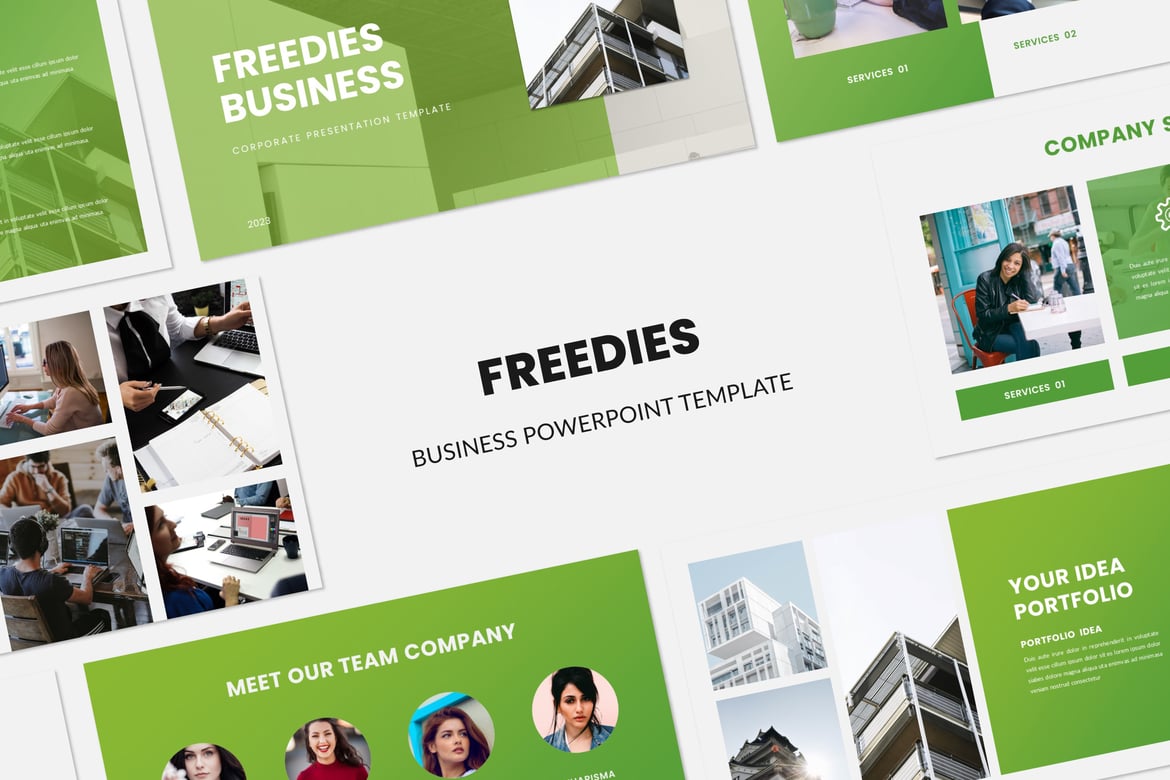 Template Presentasi Bisnis Freedies yang Menarik dan Profesional