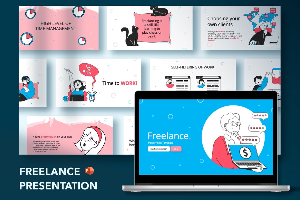 Template PowerPoint Freelance yang Menarik dan Fungsional