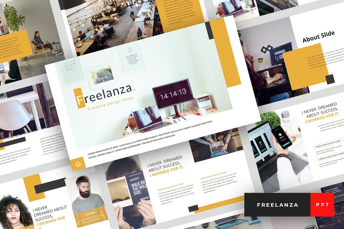 Freelanza - Template PowerPoint untuk Freelancer yang Menarik
