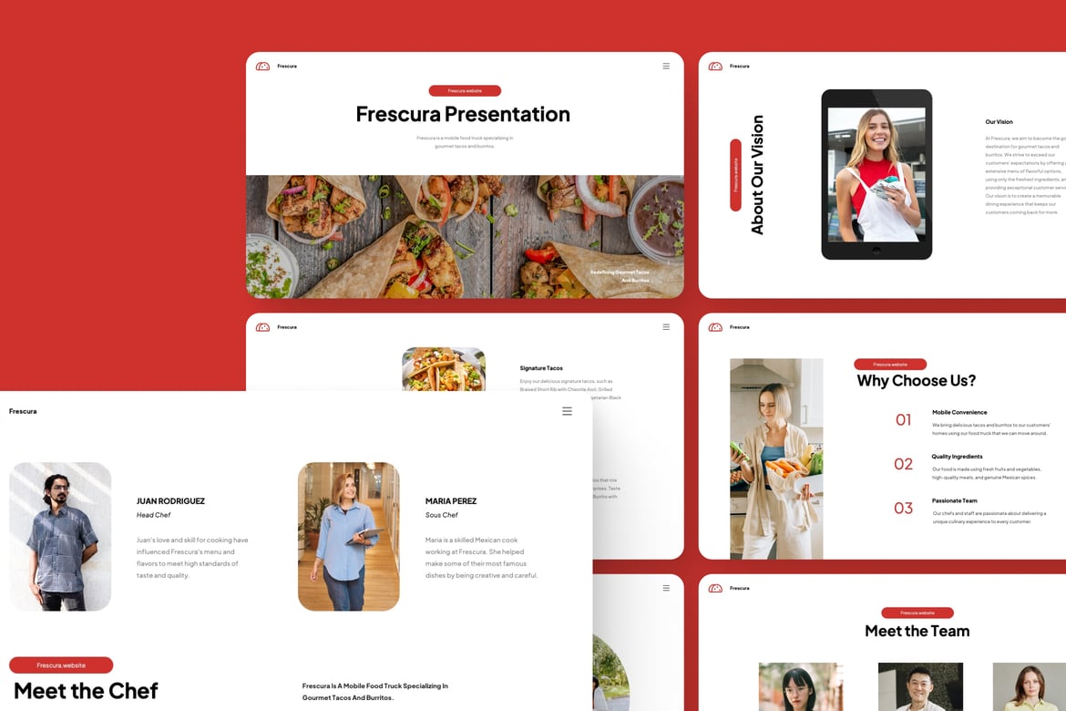 Frescura - Template Presentasi PowerPoint untuk Makanan yang Menarik