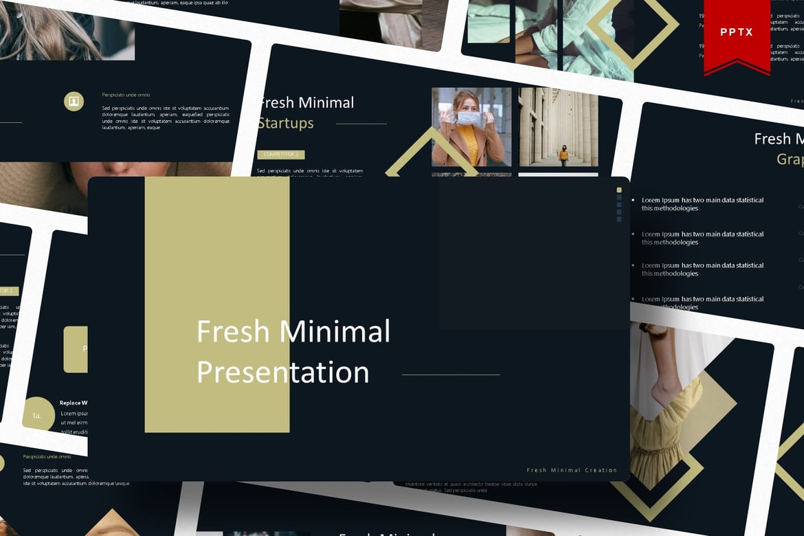 Template Presentasi Powerpoint Fresh Minimal yang Menarik