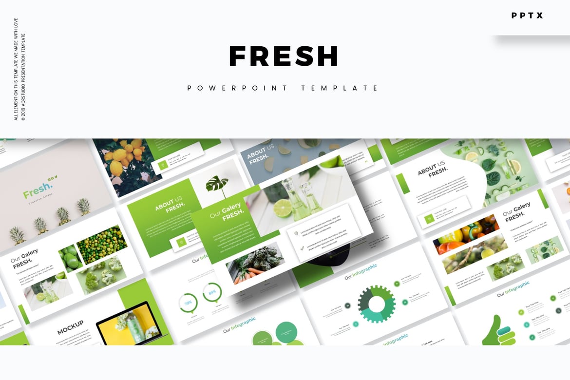 Template PowerPoint Fresh - Solusi Presentasi Menarik dan Profesional