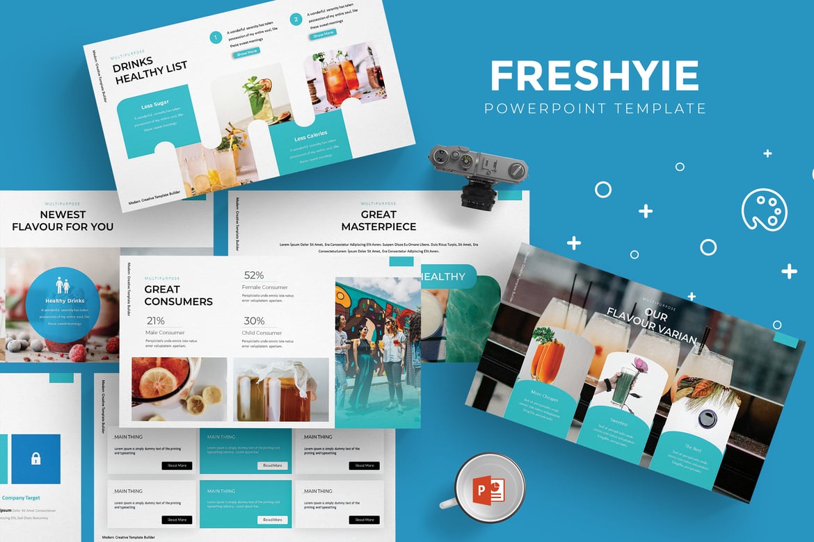 Freshiye - Template PowerPoint Serbaguna yang Menarik