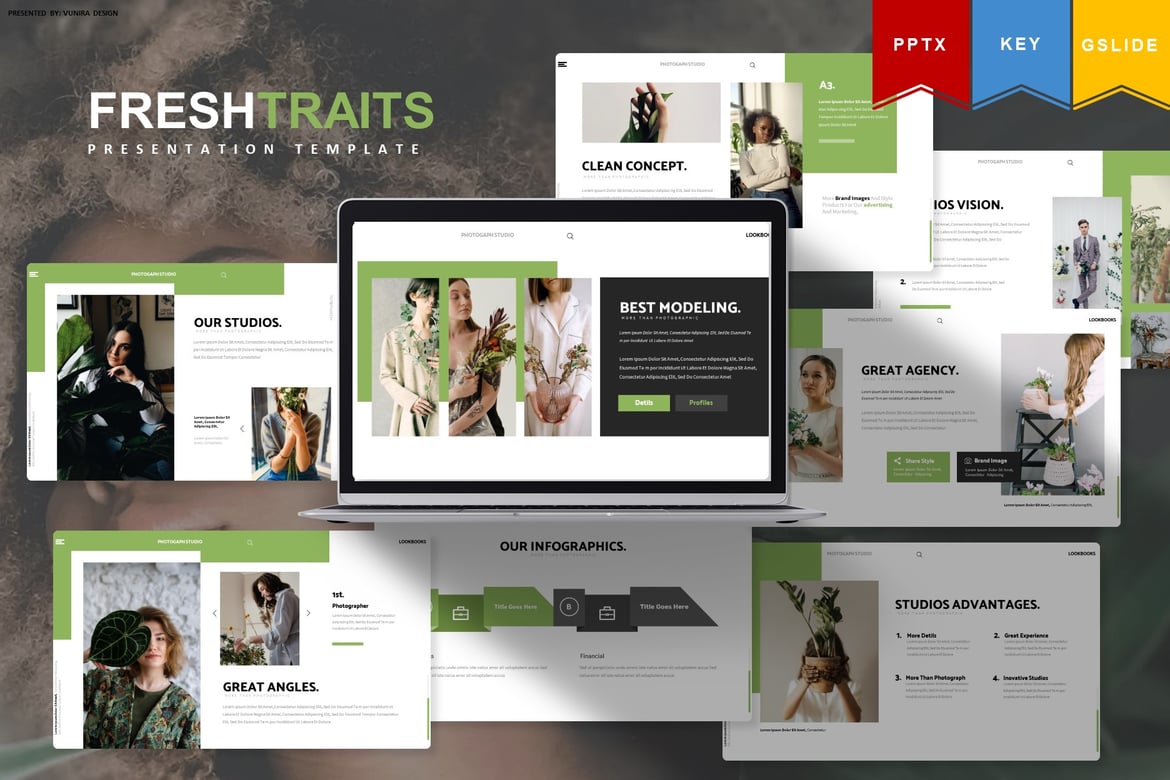 Freshtraits | Template Presentasi PowerPoint, Keynote, dan Google Slides