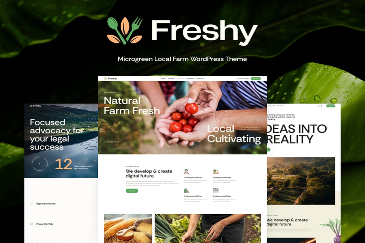 Freshy: Tema WordPress Organik Modern untuk Bisnis Makanan Sehat