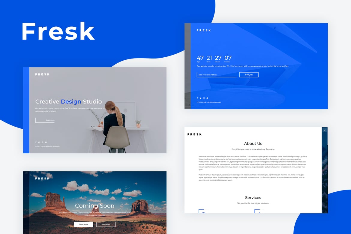 Fresk - Template Website 'Coming Soon' yang Kreatif dan Modern