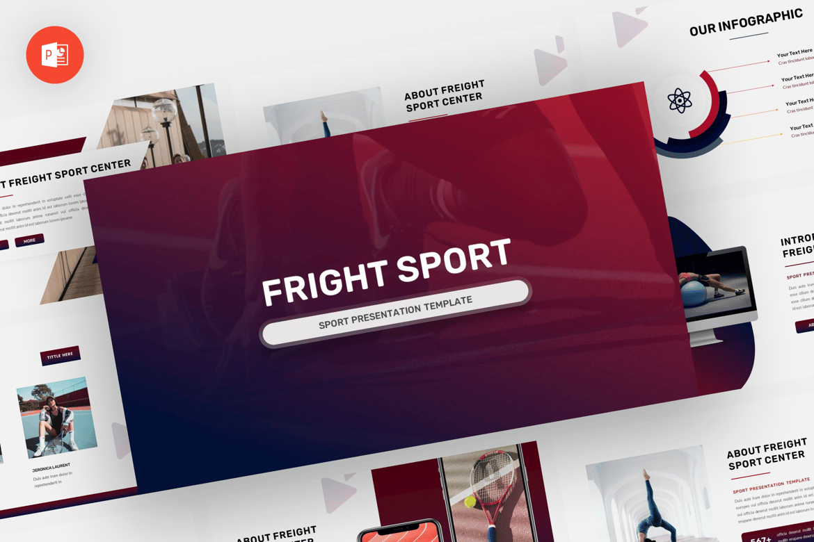 Fright - Template Powerpoint Olahraga Modern dan Profesional
