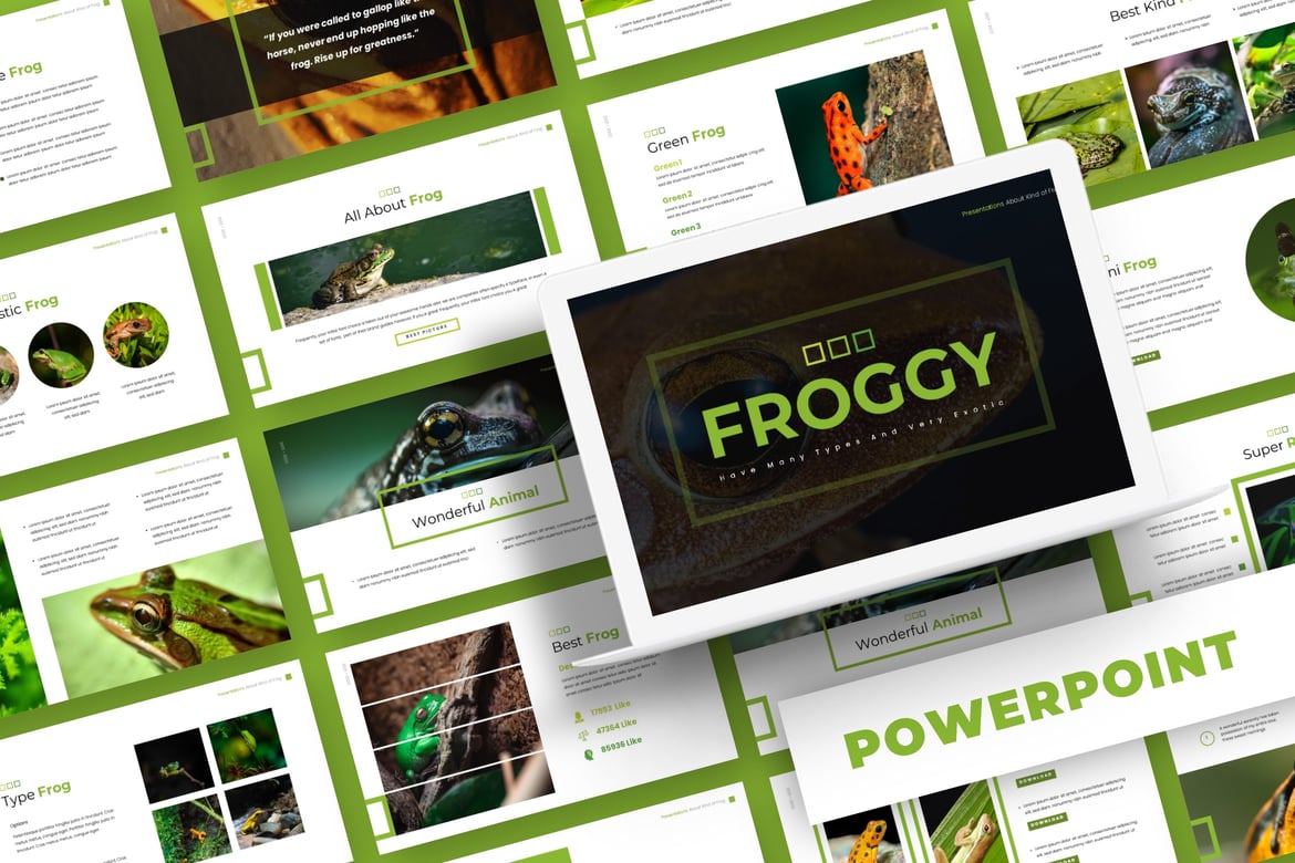 Froggy - Template Presentasi PowerPoint Menarik dan Multifungsi