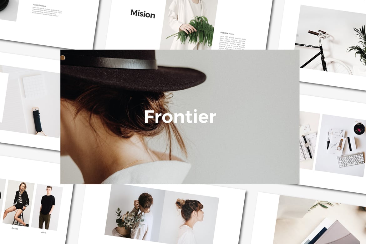 Template PowerPoint Frontier yang Menarik dan Profesional