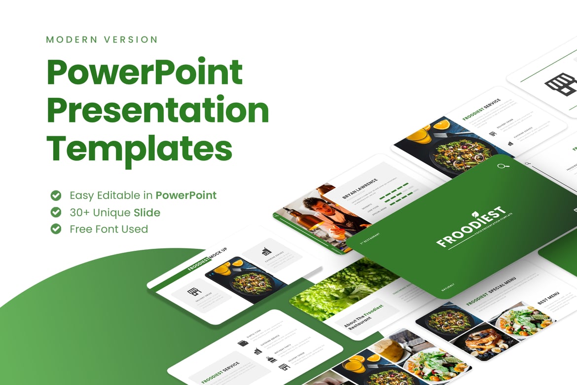 FROODIEST - Template PowerPoint Makanan & Kuliner yang Menarik