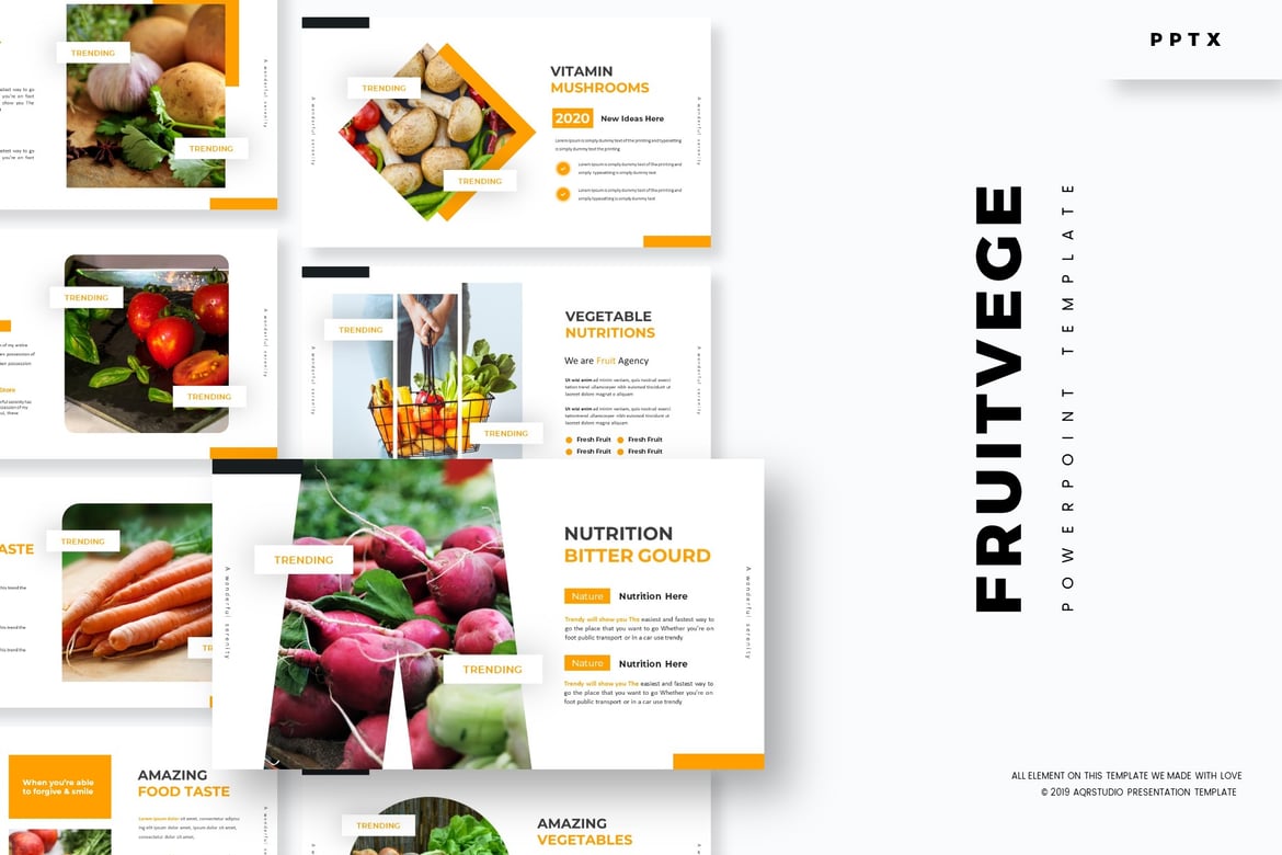 Template Powerpoint Fruitvege - Solusi Presentasi Menarik