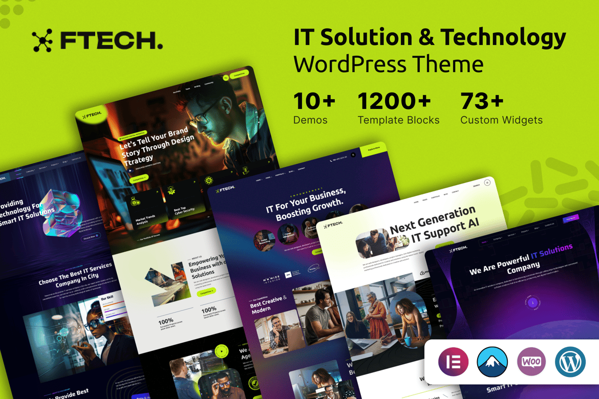Ftech - Tema WordPress Solusi IT dan Teknologi Modern
